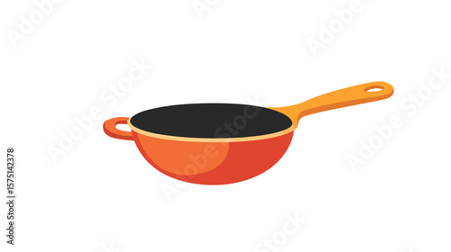 Modern Soup Ladle Flat Vector Icon Design on White Background