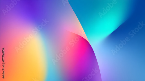 Abstract gradient background with vibrant colors blending seamlessly, ideal for digital design projects