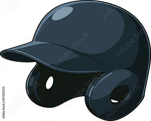 野球のヘルメットのイラスト