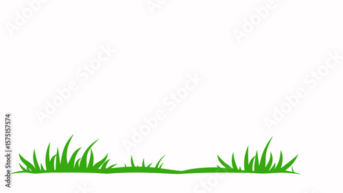 Green grass illustration with transparency suitable for nature and outdoor designs