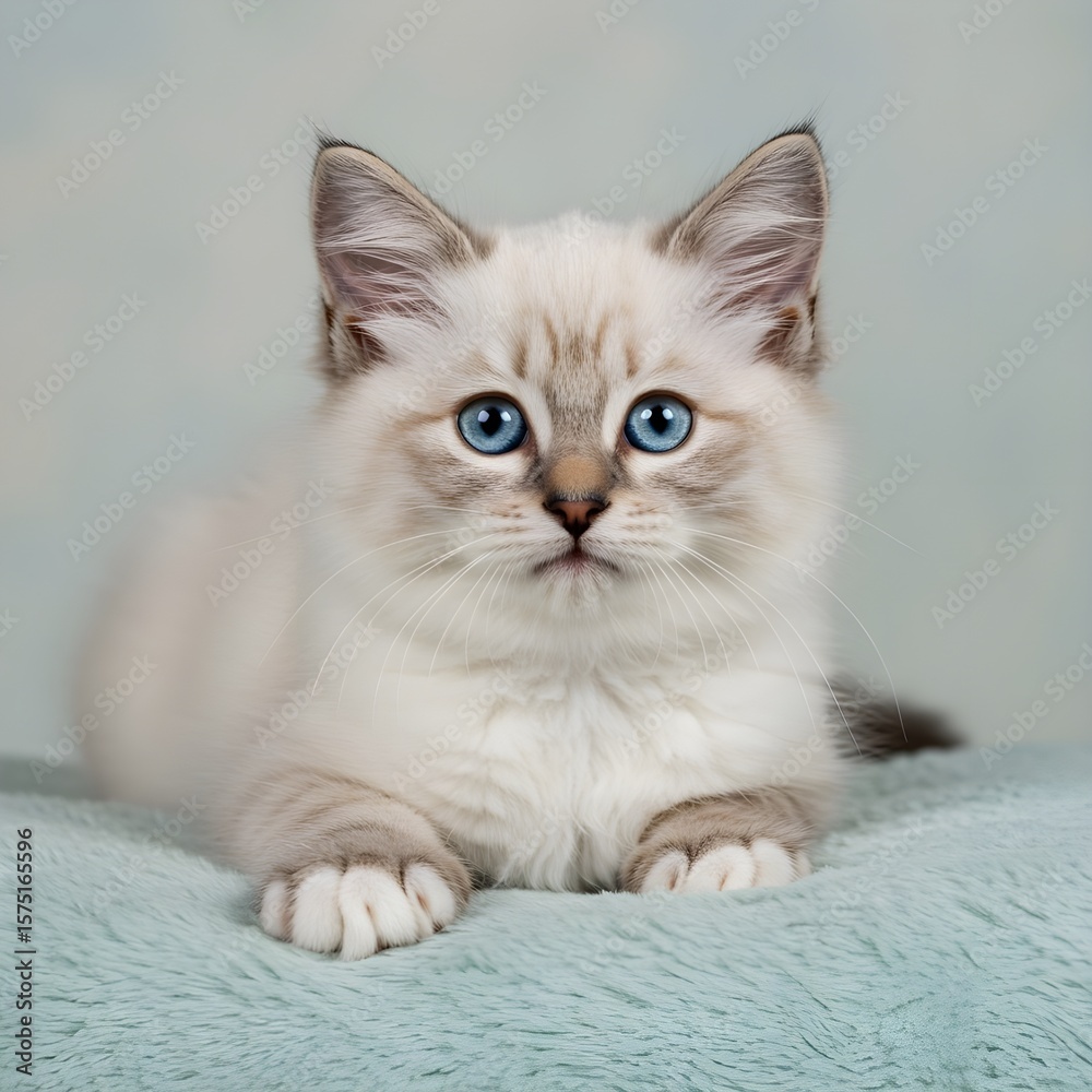 Obraz premium Lovely and cute baby kitten