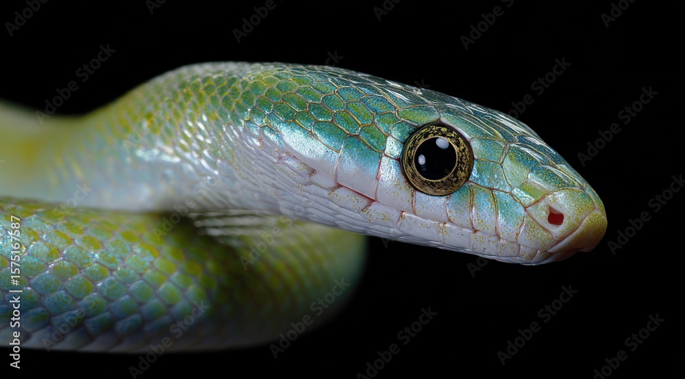 Fototapeta premium Close-up of a vibrant snake
