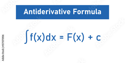 Antiderivative Formula in Calculus. Educational resources.