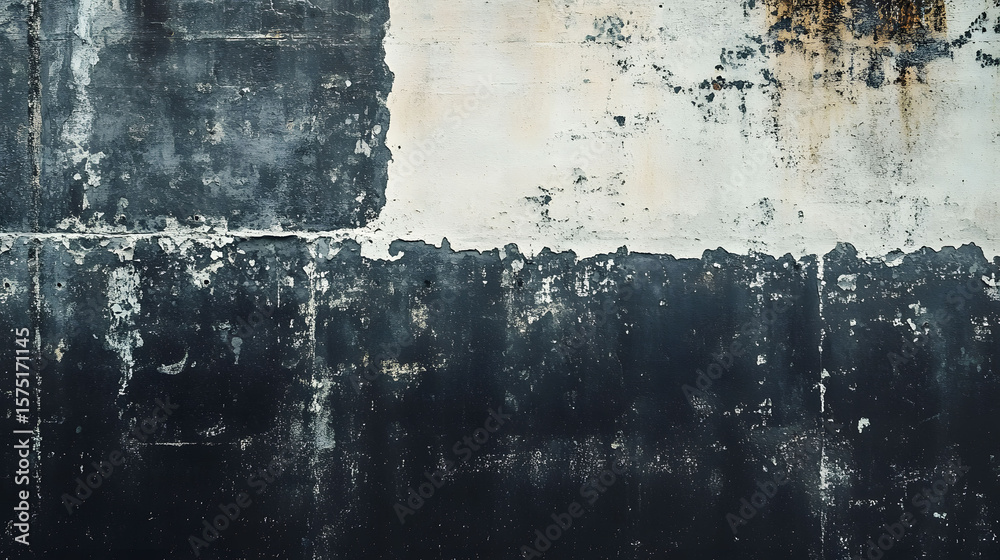 Obraz premium Dirty, old, grunge wall texture with a rough, aged, rusty metal and concrete pattern surface, perfect for a vintage backdrop design