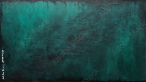Dark Green Artistic Paint Texture, Abstract Canvas Background, ai