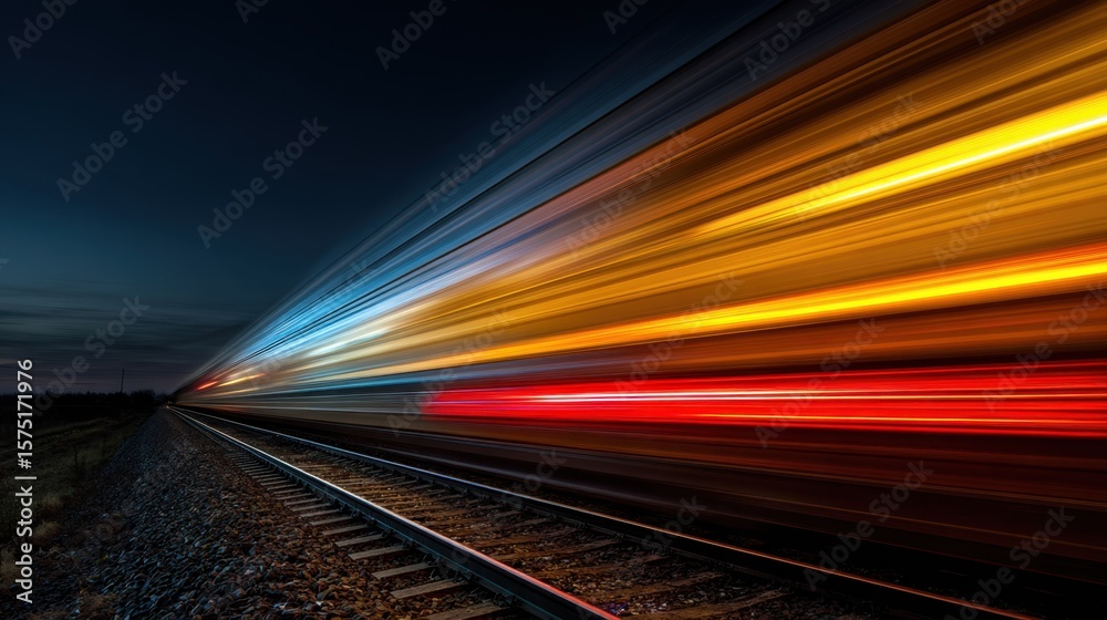 Naklejka premium Faster vehicle speeds reduce travel times but require careful management to maintain safety on roads, rails, and in the air. 