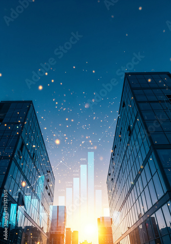 skyscrapers in the night