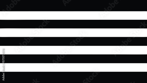 Black and white hand drawn horizontal stripe seamless pattern for design backgrounds