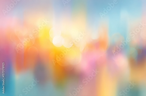 Abstract blurred background with vibrant color bokeh