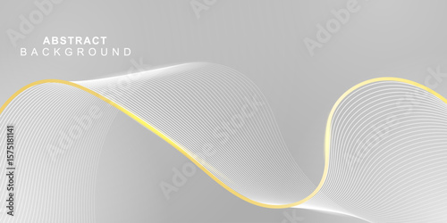 Elegant white abstract background with a hint of gold wave lines. Suitable for luxury branding, clean design layouts, and minimal promotional graphics.