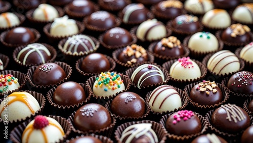 Artisan Chocolates in Paper Cups