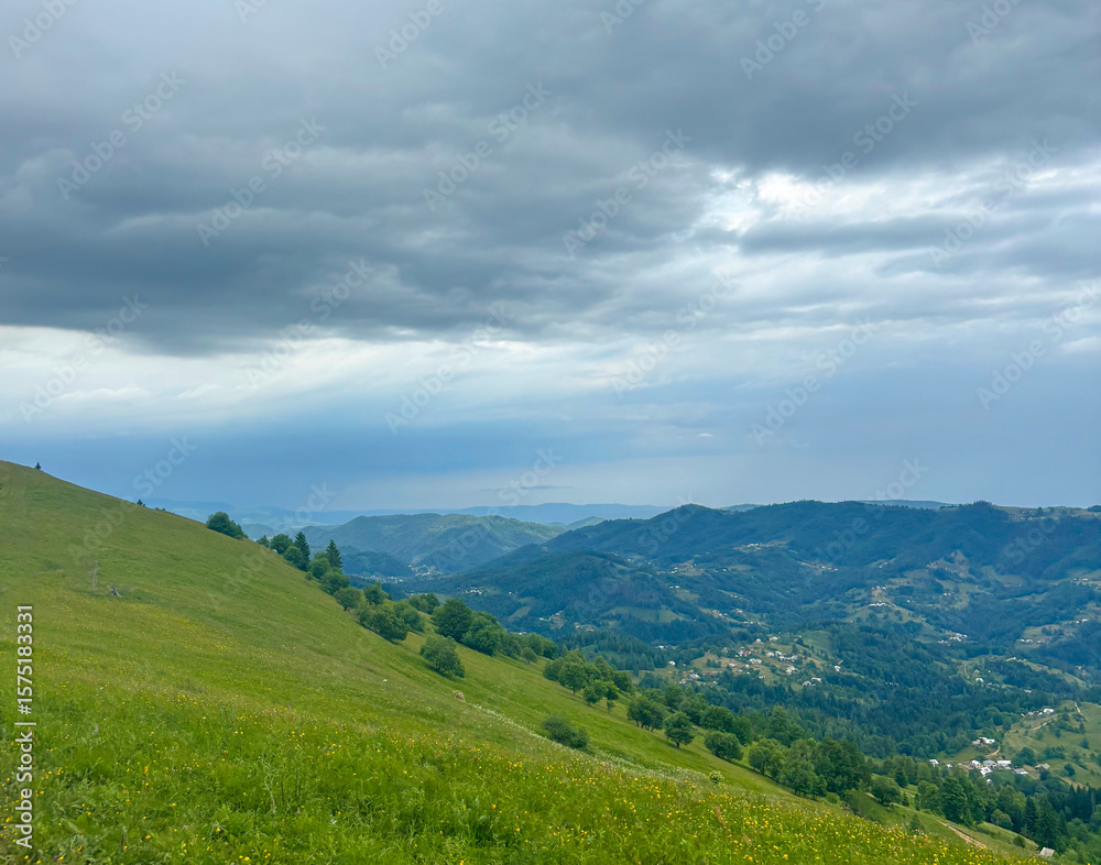 Fototapeta premium beautiful views of the Carpathians for background