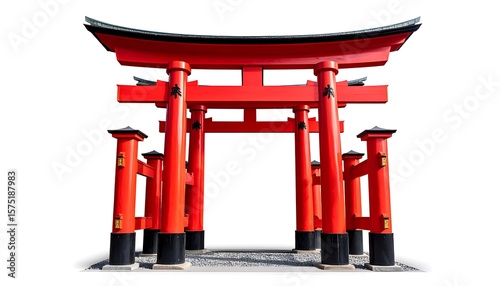 Red Japanese torii gate