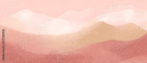 Wallpaper Mural Abstract layered mountains with pastel colors Torontodigital.ca