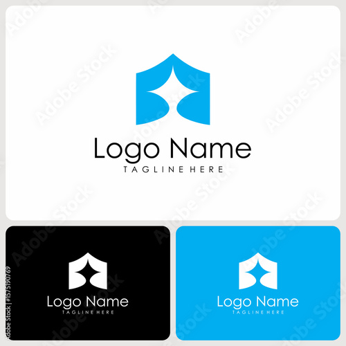 vector logo of the initials BB house. concept logo
