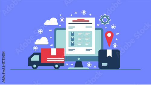 Logistics and Supply Chain Management with Online Order Tracking and Automated Delivery