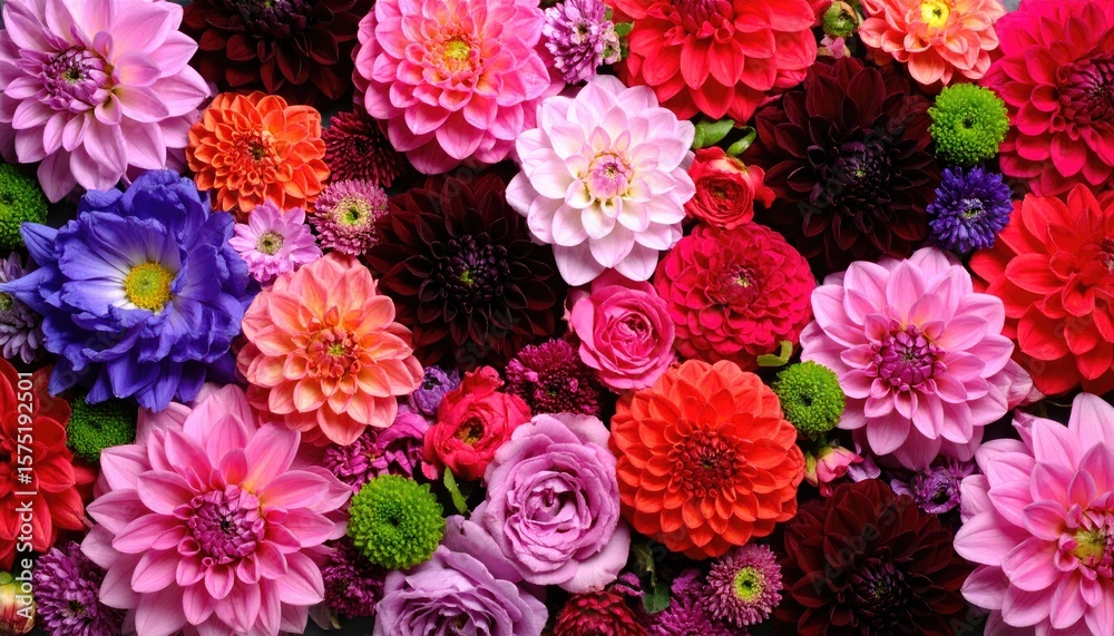 custom made wallpaper toronto digitalColorful flower arrangement