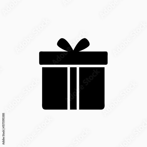 abstract gift box icon vector template