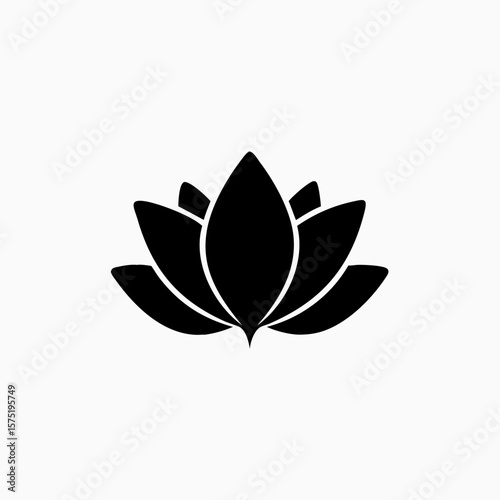 abstract lotus icon vector template