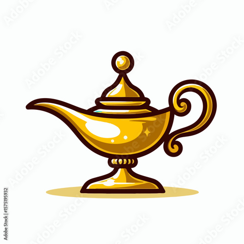 Aladdin's lamp vector illustration
