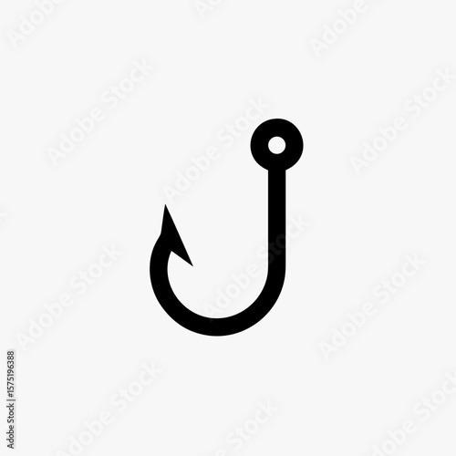  fishing hook icon fully editable vector template