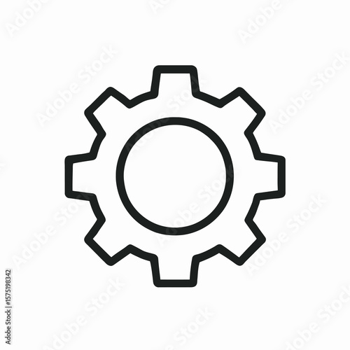 gear icon vector illustration