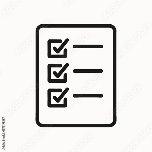 To-Do List Checklist Outline Icon