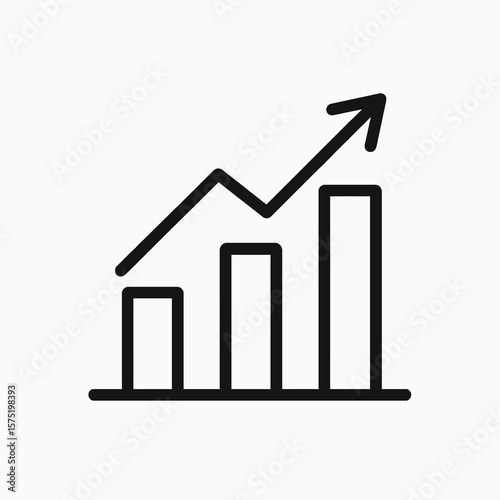 Business Growth Bar Chart Icon