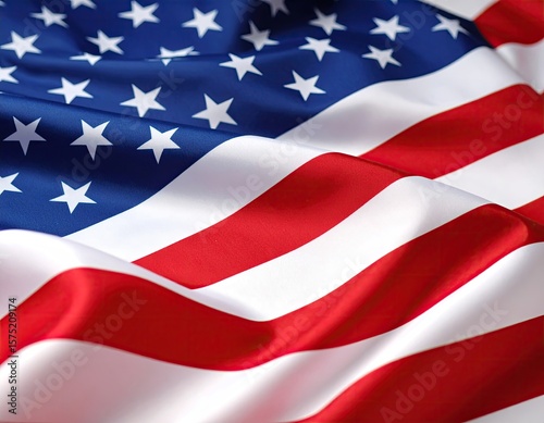 Free Download Close-up of an American flag, rippled fabric - GFXLoad