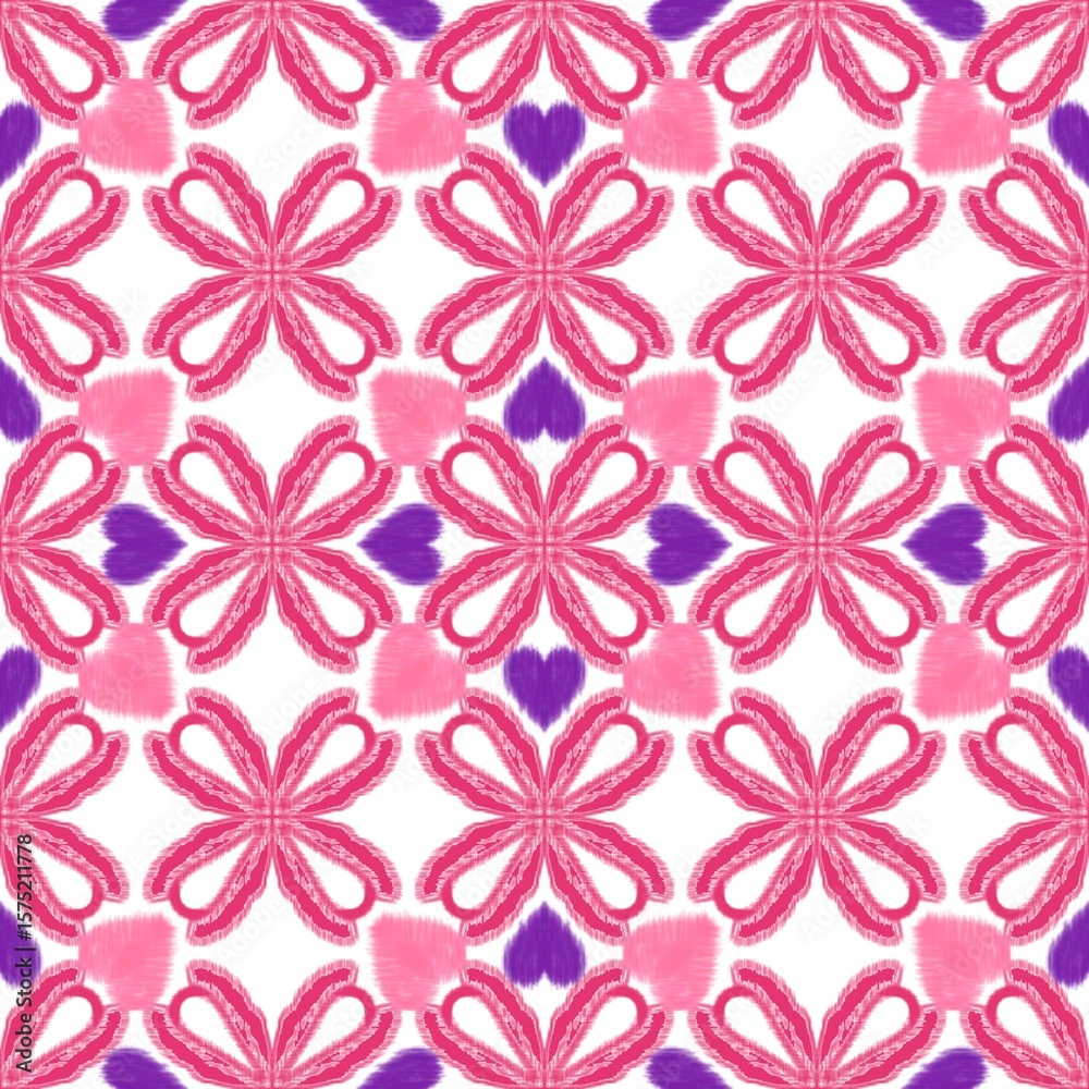 Geometric square patterns, designed fabric patterns, background, flowers. Geometric square patterns, designed fabric patterns, background, flowers.