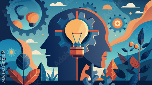 light bulb idea concept illustration