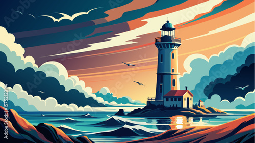 lighthouse on the beach