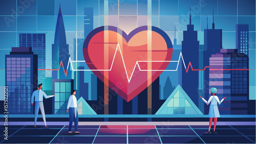 heart beat on monitor