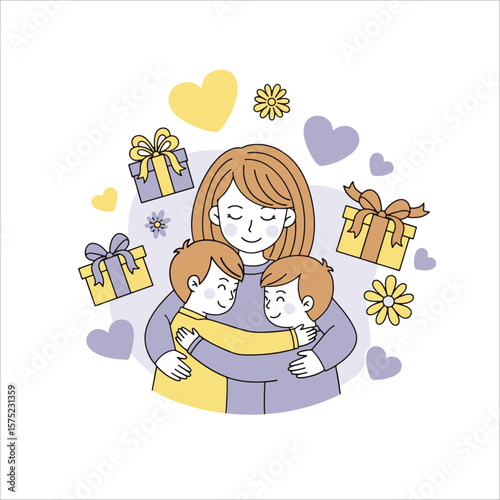 Vector Family Love 벡터 가족 사랑