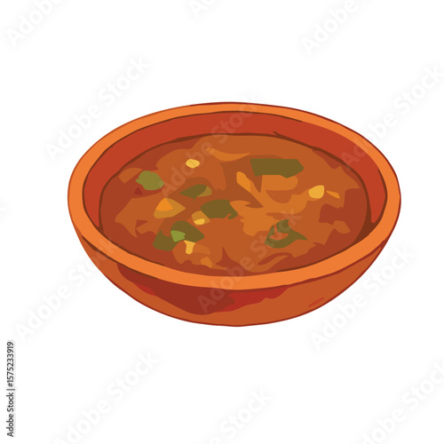 Chickpea Curry vector