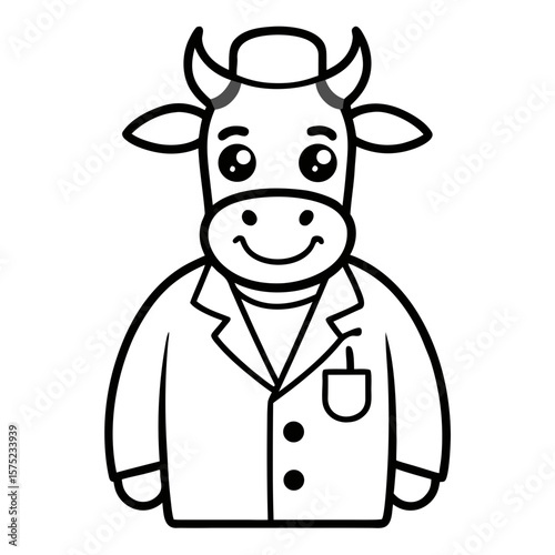 funny cow cartoon