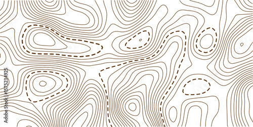 Vintage contour mapping. Natural printing illustrations of maps. Abstract red  yellow background with wave motif. Landscape geodesy topographic map background. Grey topographic lines. Texture of lines