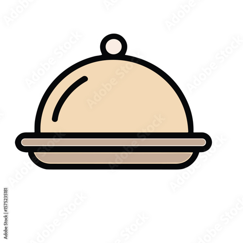 Cloche Dish vector
