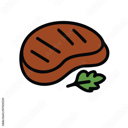Grilled Steak vector