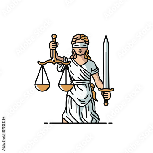 Legal Justice Illustration 법적 정의 일러스트