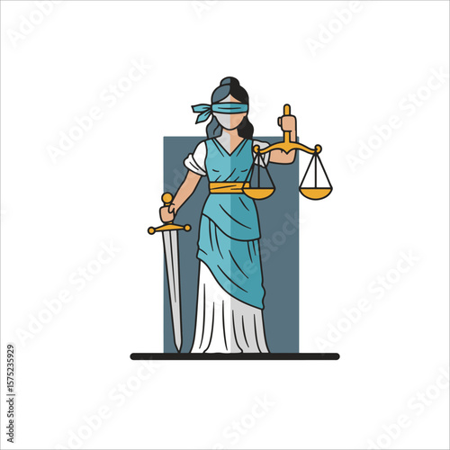 Constitutional Justice Vector 헌법 정의 벡터