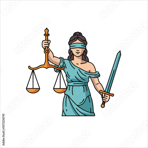 Scales of Justice Graphic 정의의 저울 그래픽