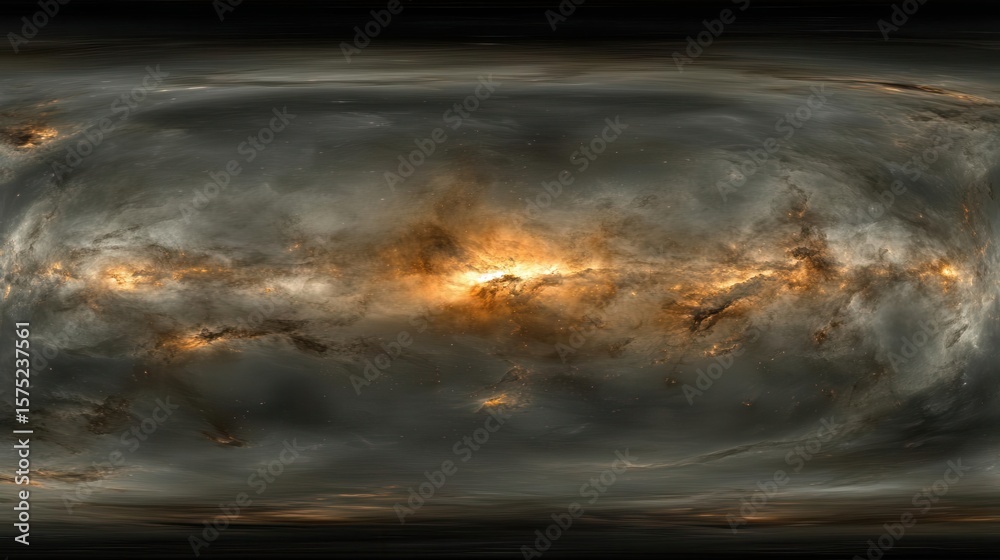 Obraz premium Explore Nebula Panoramic View and Cosmic Horizons With Space Fantasy