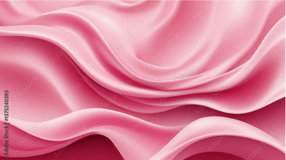Fototapeta premium Pink silk satin fabric background with soft flowing texture and elegant smooth design