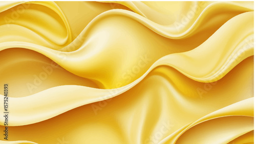 Golden silk wave background with smooth flowing texture and luxurious abstract design