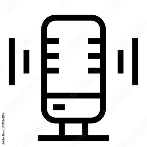 microphone on  AI learning language line