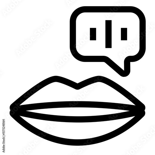 mouth speak  AI learning language line