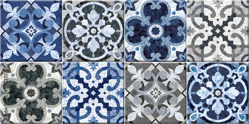 Wallpaper Mural Seamless tone colorful marble texture design pattern wall tiles for decor.	
 Torontodigital.ca