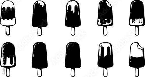 Popsicle icon vector, Symbol, logo illustrations
