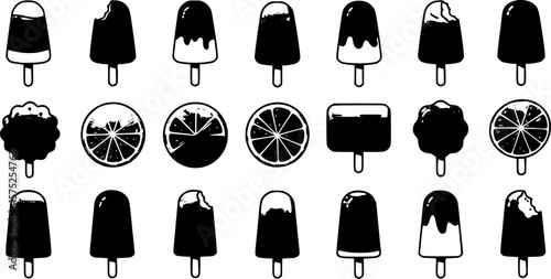 Popsicle icon vector, Symbol, logo illustrations
